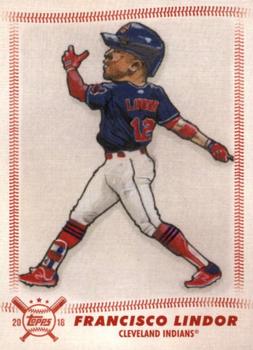 2018 Topps Big League - Star Caricature Reproductions #SCR-FL Francisco Lindor Front