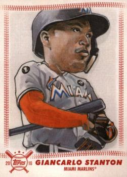 2018 Topps Big League - Star Caricature Reproductions #SCR-GS Giancarlo Stanton Front