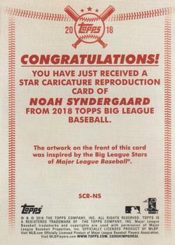 2018 Topps Big League - Star Caricature Reproductions #SCR-NS Noah Syndergaard Back