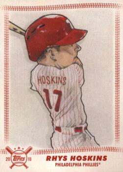 2018 Topps Big League - Star Caricature Reproductions #SCR-RH Rhys Hoskins Front
