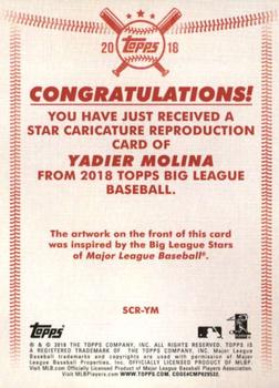 2018 Topps Big League - Star Caricature Reproductions #SCR-YM Yadier Molina Back