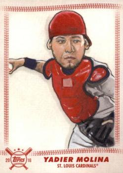 2018 Topps Big League - Star Caricature Reproductions #SCR-YM Yadier Molina Front