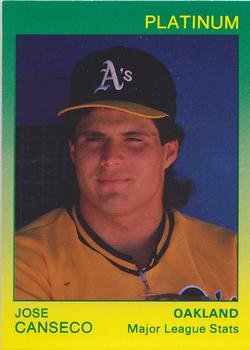 1991 Star Platinum #19 Jose Canseco Front