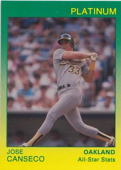 1991 Star Platinum #22 Jose Canseco Front