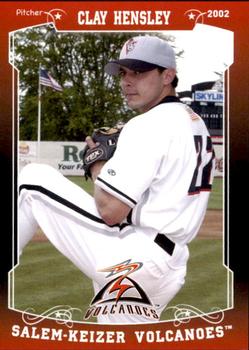 2018 Grandstand Salem-Keizer Volcanoes 20 Years of Success #27 Clay Hensley Front