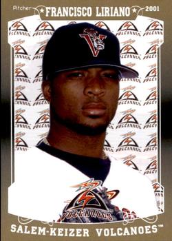 2018 Grandstand Salem-Keizer Volcanoes 20 Years of Success #28 Francisco Liriano Front