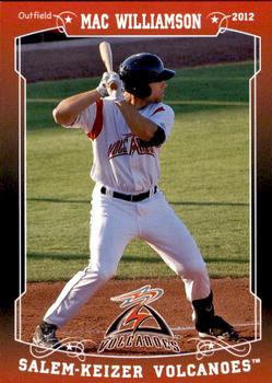 2018 Grandstand Salem-Keizer Volcanoes 20 Years of Success #89 Mac Williamson Front