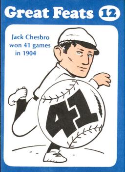 1972 Laughlin Great Feats of Baseball #12 Jack Chesbro Front
