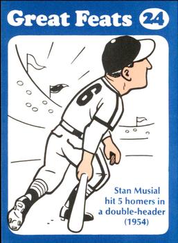 1972 Laughlin Great Feats of Baseball #24 Stan Musial Front