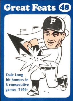 1972 Laughlin Great Feats of Baseball #48 Dale Long Front
