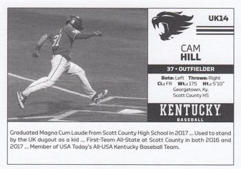 2018 Kentucky Wildcats #UK14 Cam Hill Back