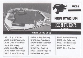 2018 Kentucky Wildcats #UK39 New Stadium Back