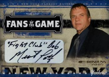 2005 Donruss - Fans of the Game Autographs #FG-5 Meat Loaf Front