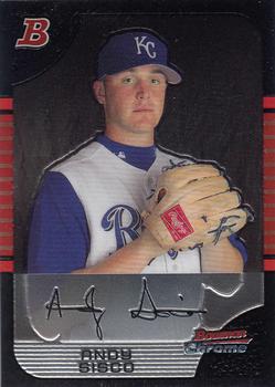 2005 Bowman Draft Picks & Prospects - Chrome #BDP7 Andy Sisco Front