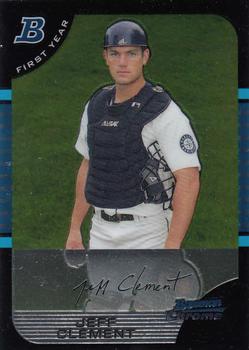 2005 Bowman Draft Picks & Prospects - Chrome #BDP110 Jeff Clement Front