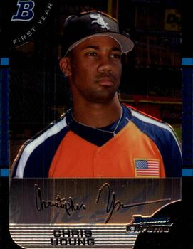 2005 Bowman Draft Picks & Prospects - Chrome #BDP150 Chris Young Front