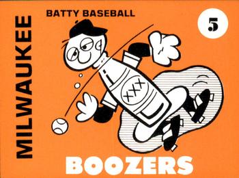 1975 Laughlin Batty Baseball #5 Milwaukee Boozers Front