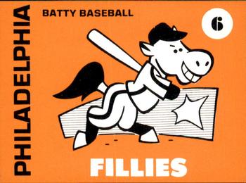 1975 Laughlin Batty Baseball #6 Philadelphia Fillies Front