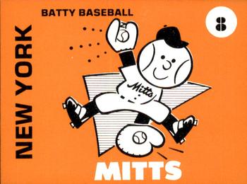 1975 Laughlin Batty Baseball #8 New York Mitts Front