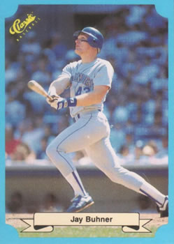 1988 Classic Blue #244 Jay Buhner Front