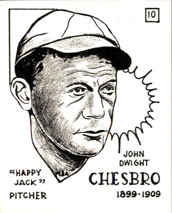 1968 Sports Cards for Collectors Series 1 #10 Jack Chesbro Front