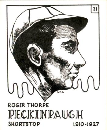 1968 Sports Cards for Collectors Series 1 #21 Roger Peckinpaugh Front