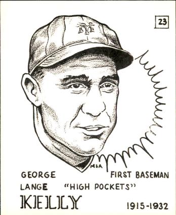 1968 Sports Cards for Collectors Series 1 #23 George Kelly Front