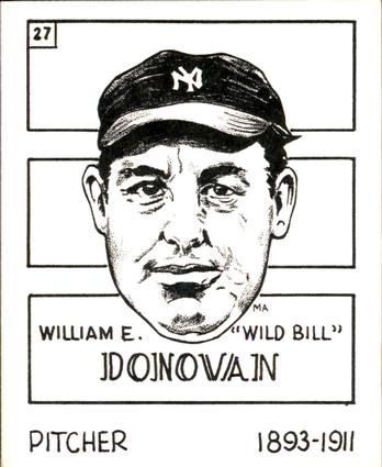 1968 Sports Cards for Collectors Series 1 #27 Wild Bill Donovan Front