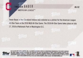 2018 Topps Now American League All-Star Reserves #AS-52 Trevor Bauer Back