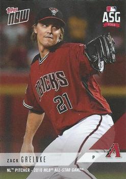 2018 Topps Now National League All-Star Reserves #AS-68 Zack Greinke Front