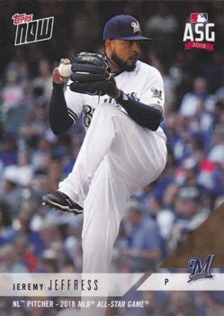 2018 Topps Now National League All-Star Reserves #AS-69 Jeremy Jeffress Front