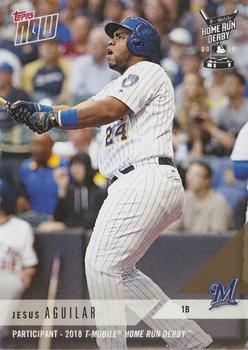 2018 Topps Now T-Mobile Home Run Derby #HRD-5 Jesus Aguilar Front