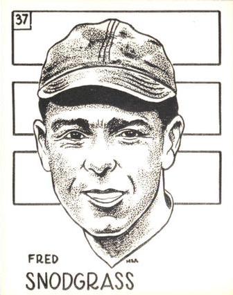 1969 Sports Cards for Collectors Series 2 #37 Fred Snodgrass Front