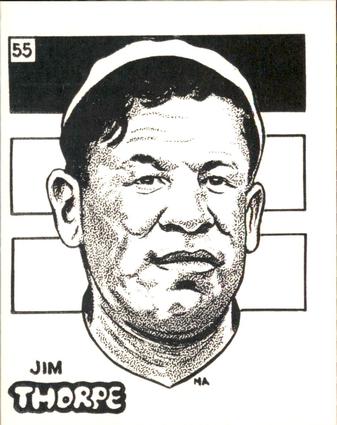 1969 Sports Cards for Collectors Series 2 #55 Jim Thorpe Front