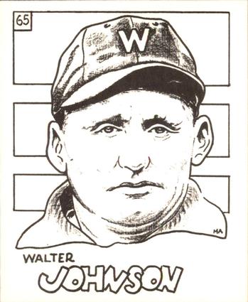 1969 Sports Cards for Collectors Series 2 #65 Walter Johnson Front
