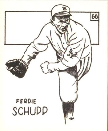 1969 Sports Cards for Collectors Series 2 #66 Ferdie Schupp Front