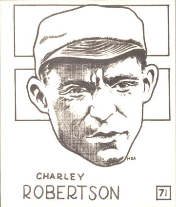 1969 Sports Cards for Collectors Series 2 #71 Charley Robertson Front