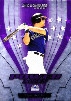 2005 Donruss - Power Alley Purple #PA-24 Todd Helton Front