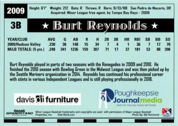 2018 Grandstand Hudson Valley Renegades 25th Anniversary #NNO Burt Reynolds Back