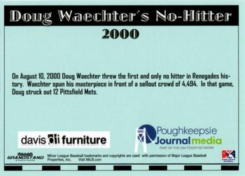 2018 Grandstand Hudson Valley Renegades 25th Anniversary #NNO Doug Waechter's No-Hitter Back