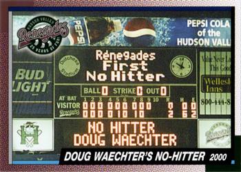 2018 Grandstand Hudson Valley Renegades 25th Anniversary #NNO Doug Waechter's No-Hitter Front