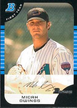 2005 Bowman Draft Picks & Prospects #BDP108 Micah Owings Front