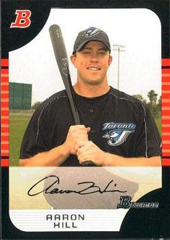 2005 Bowman Draft Picks & Prospects #BDP12 Aaron Hill Front
