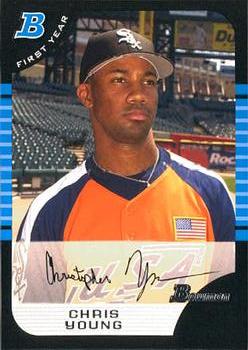 2005 Bowman Draft Picks & Prospects #BDP150 Chris Young Front