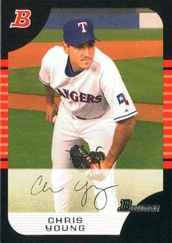 2005 Bowman Draft Picks & Prospects #BDP28 Chris Young Front