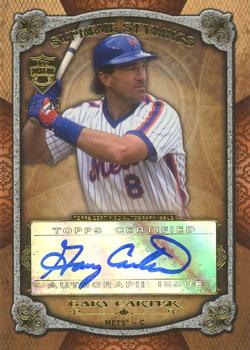 2013 Topps Supreme - Supreme Stylings Autographs Orange #SS-GC Gary Carter Front