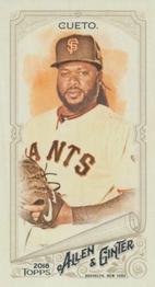 2018 Topps Allen & Ginter - Mini A & G Back #166 Johnny Cueto Front