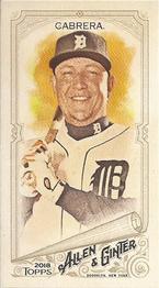 2018 Topps Allen & Ginter - Mini A & G Back #297 Miguel Cabrera Front