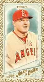 2018 Topps Allen & Ginter - Mini Gold Border #1 Mike Trout Front