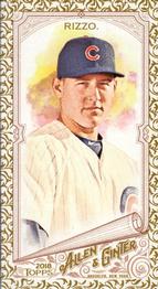 2018 Topps Allen & Ginter - Mini Gold Border #32 Anthony Rizzo Front